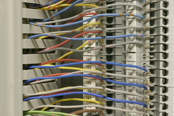 Veri Merkezindeki Kabloları — Stok fotoğraf