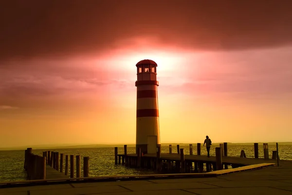 Farol Hora Dia — Fotografia de Stock