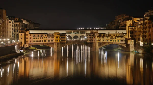 Ponte Vecchio Ponte Sul Fiume Arno Firenze — Foto Stock