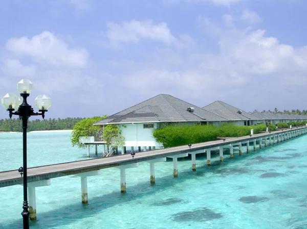 Rajskie Wakacje Wyspie Malediwy — Zdjęcie stockowe