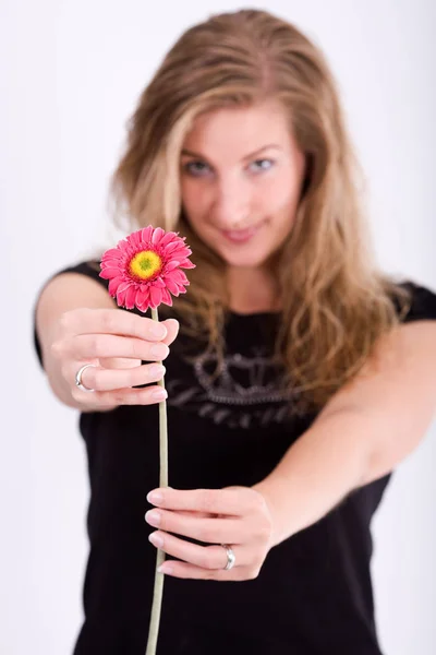 Retrato Mujer Hermosa Belleza Femenina — Foto de Stock