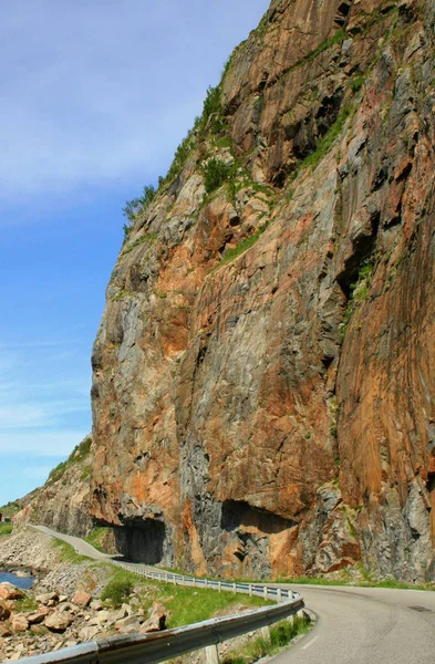 Aan Noordse Atlantische Kust Het Schiereiland Fosen — Stockfoto