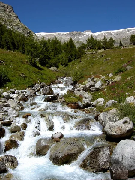 Vista Tellialp Petersgrat — Fotografia de Stock