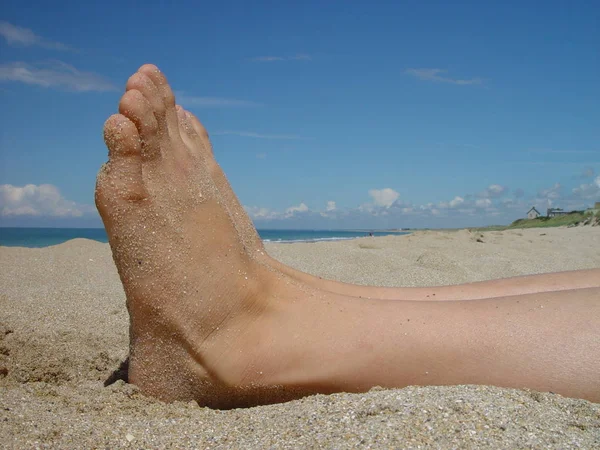 Strand Nomandie Der Nähe Von Granville — Stockfoto