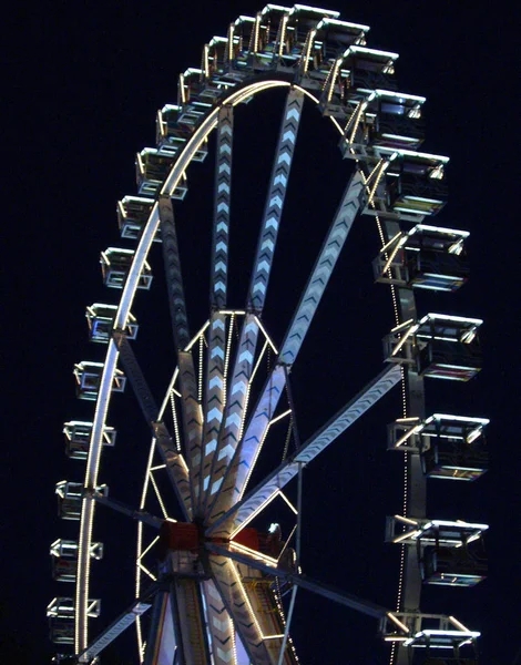 Carrusel Rueda Del Ferris Parque Atracciones — Foto de Stock