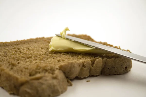 White Baked Bread Slices — Stock Photo, Image