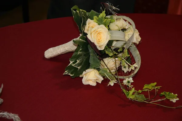 Весільний Букет Квітами Весільна Флора — стокове фото