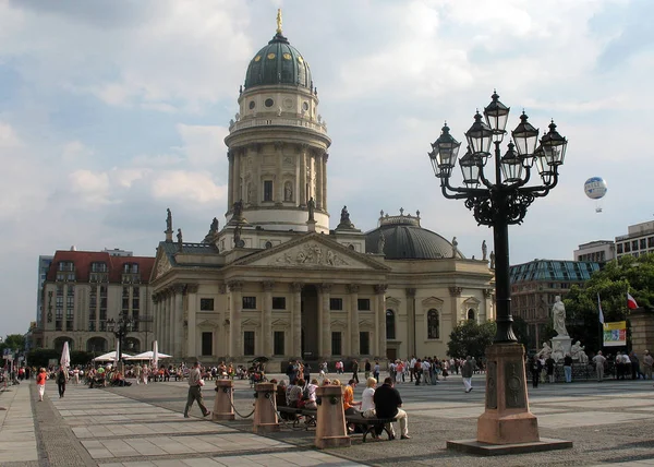 Catedral Alemã Gendarmenmarkt Coração Berlin — Fotografia de Stock
