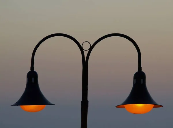 Utcai Lámpa Kilátása — Stock Fotó