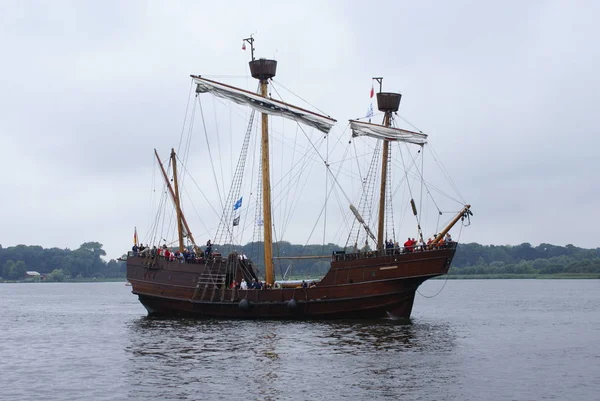 Scenic Uitzicht Zeilboot Details — Stockfoto