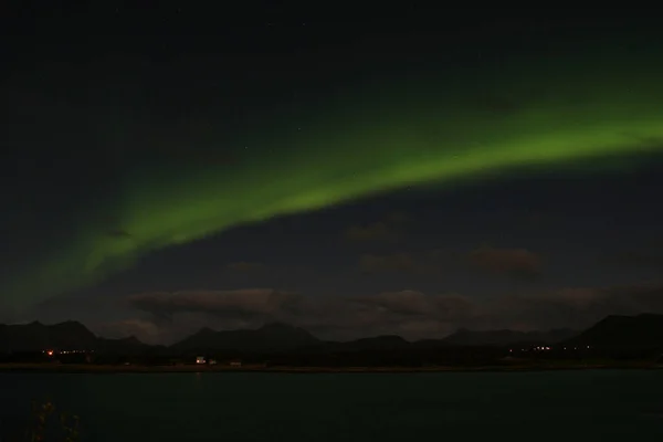 Auroral Fiorde Norte — Fotografia de Stock