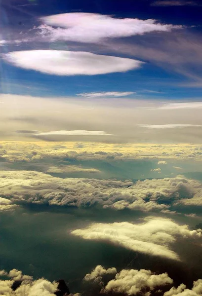 Schöne Bewölkten Himmel Hintergrund — Stockfoto