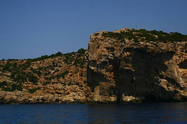 Rgen Tebeşir Kayalıkları Denize Atılır — Stok fotoğraf
