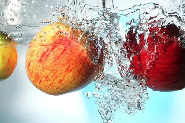 Frische Reife Äpfel Gesunde Ernährung — Stockfoto