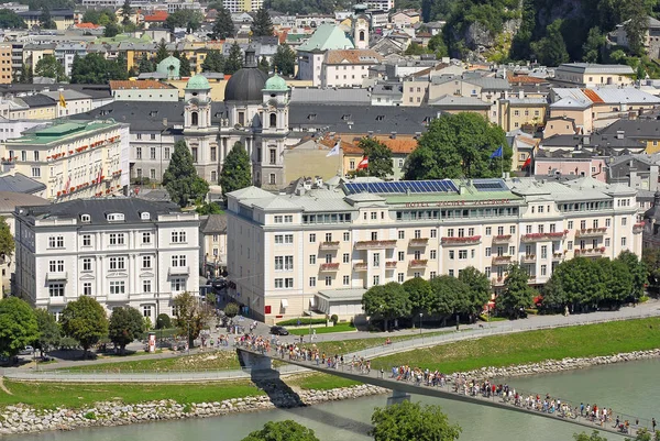 Θέα Πάνω Από Την Όμορφη Salzburg — Φωτογραφία Αρχείου