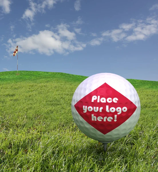 Golfe Jogo Bola Conceito Esporte — Fotografia de Stock