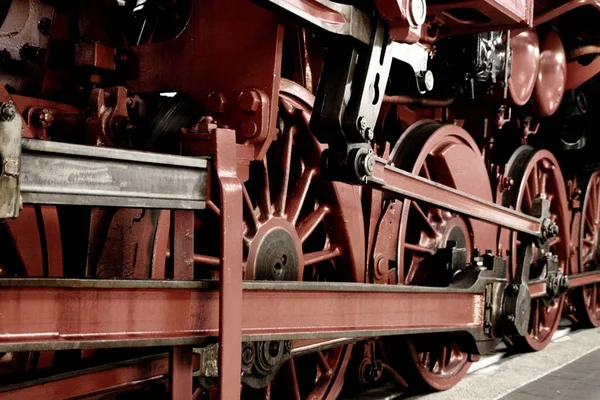 Locomotiva Vapor Estrada Ferro — Fotografia de Stock