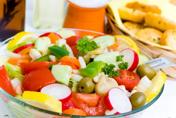 Alimentos Diferentes Foco Seletivo — Fotografia de Stock