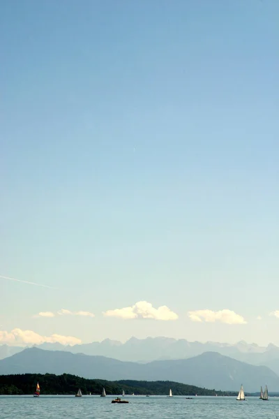 Vista Panorámica Del Hermoso Paisaje Los Alpes — Foto de Stock