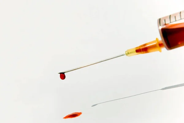 Syringe Blood — Foto de Stock