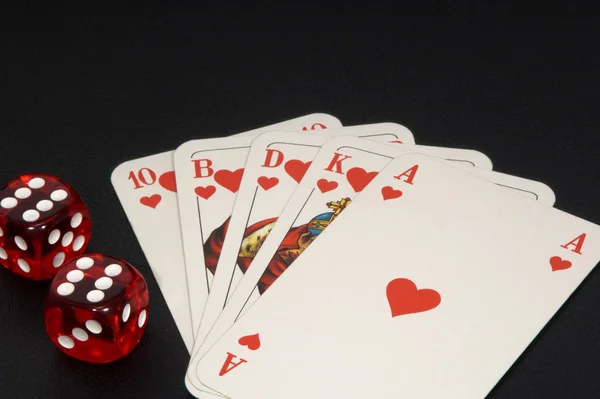 Casino Paying Cards Gambling — Stock Photo, Image
