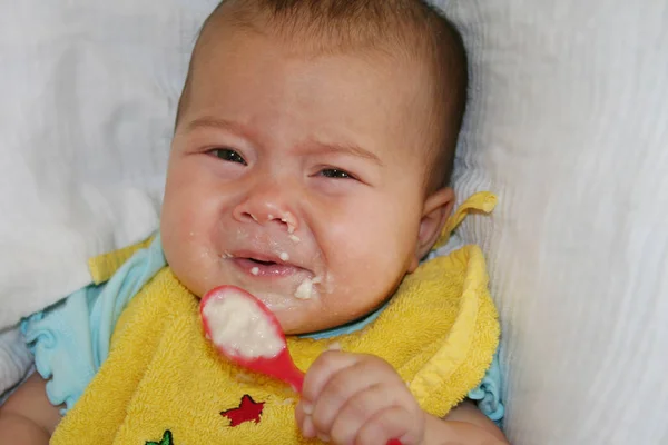 Closeup Portrait Cute Baby — Stock Photo, Image