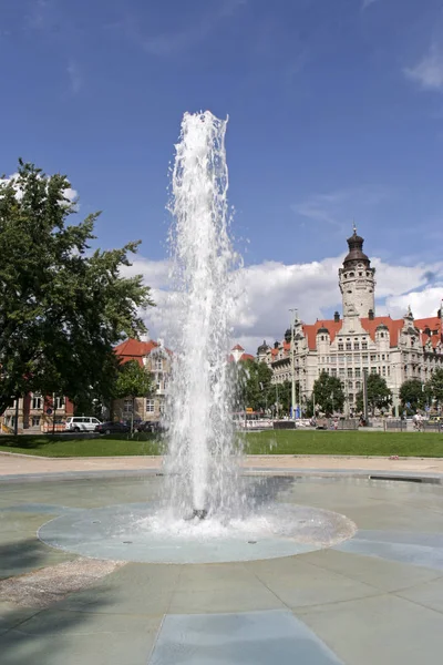 Leipzig Almanya Nın Saksonya Eyaletinin Kalabalık Şehridir — Stok fotoğraf