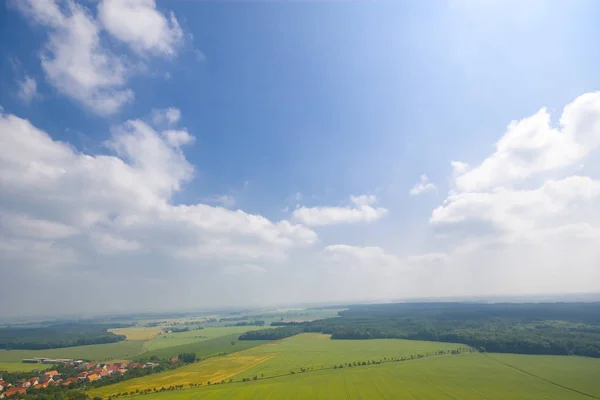 Linda Vista Para Área Rural — Fotografia de Stock