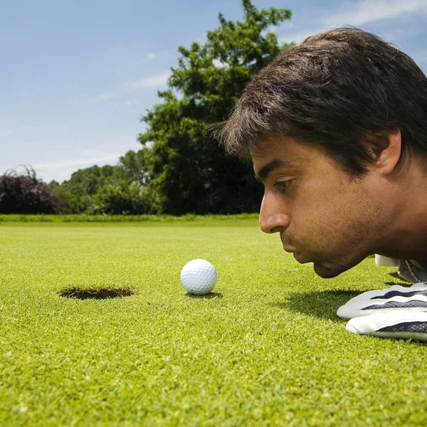 Vista Para Clube Golfe Adulto — Fotografia de Stock