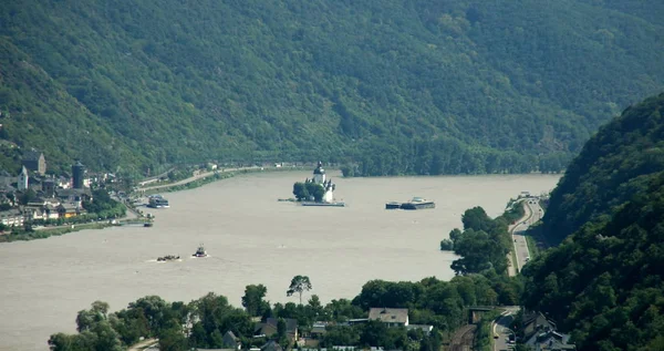 Uitzicht Rivier Bergen — Stockfoto