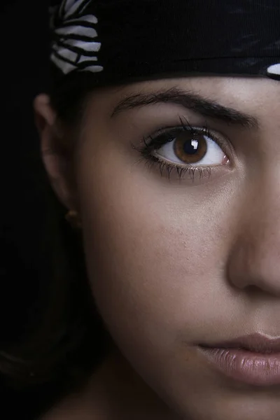 Retrato Belleza Mujer Joven — Foto de Stock