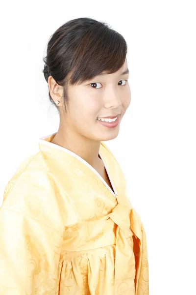 Ritratto Donna Hanbok — Foto Stock