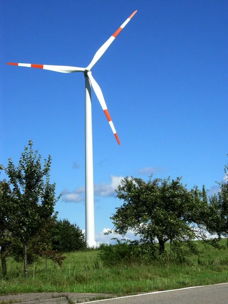 Vindkraftverk Elteknik — Stockfoto