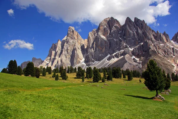 Gyönyörű Táj Dolomitok Hegyek — Stock Fotó