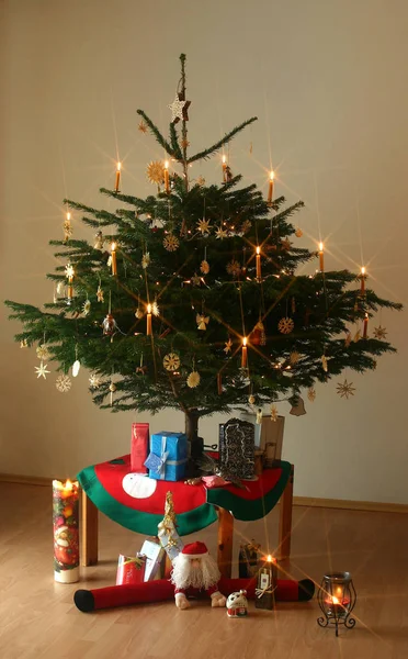 Karácsonyfa Nyaralás Dekorációk — Stock Fotó