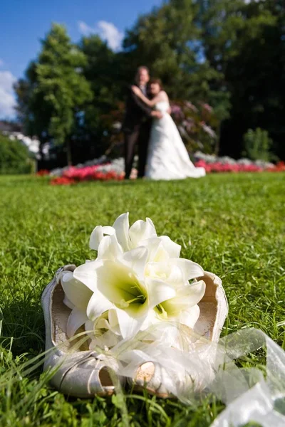 Çiçekli Gelin Buketi Evlilik Çiçeği — Stok fotoğraf