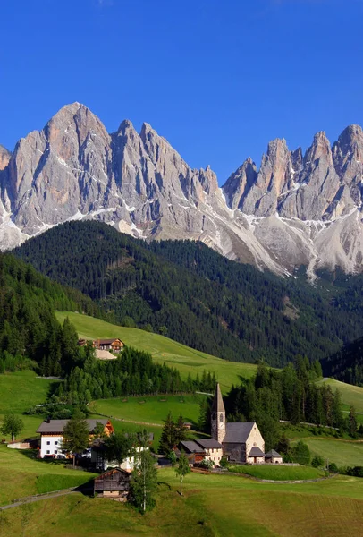 Vue Panoramique Sur Majestueux Paysage Dolomites Italie — Photo