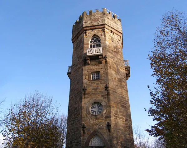 Esta Antigua Torre Encuentra Parque Del Palacio Wilhelmsthal —  Fotos de Stock