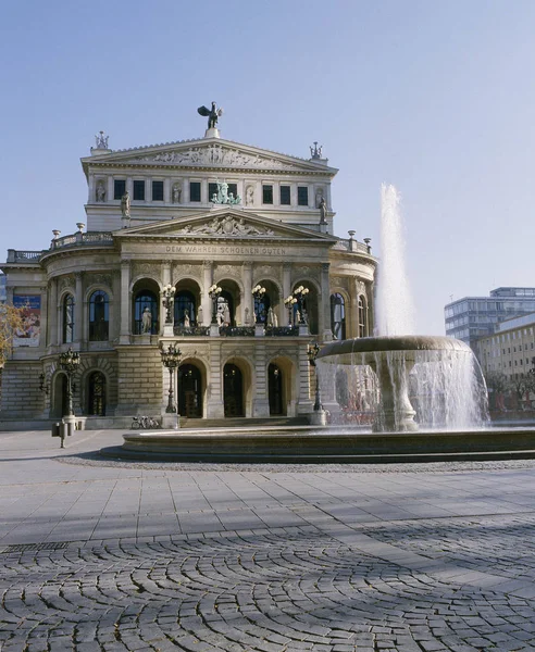 Stará Opera Frankfurt Dopoledne — Stock fotografie