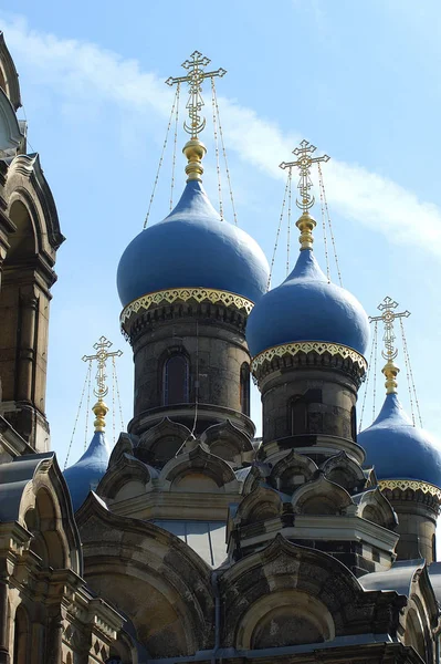 Orosz Ortodox Templom Itt Drezda — Stock Fotó