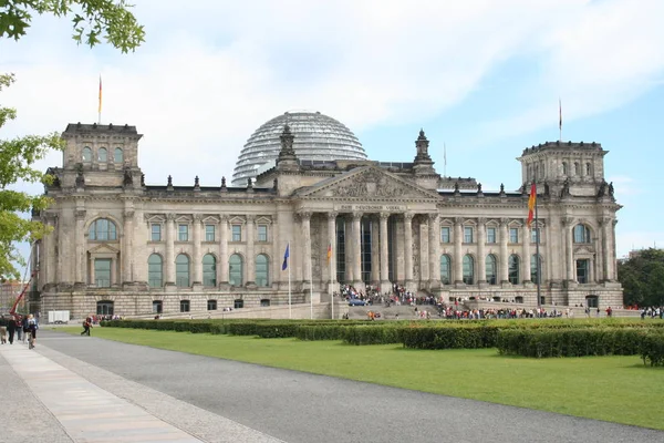 Reichstag Egy Történelmi Épület Berlinben Németországban — Stock Fotó