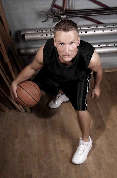 Porträtt Ung Basketspelare — Stockfoto