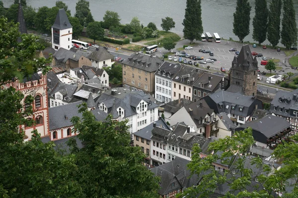 Bacharach Stad Stadsdelen Mainz Bingen Rheinland Pfalz Tyskland — Stockfoto