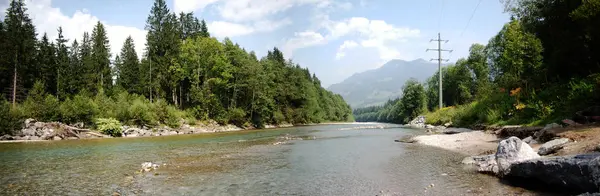 Vista Panorâmica Bela Paisagem Alpes — Fotografia de Stock