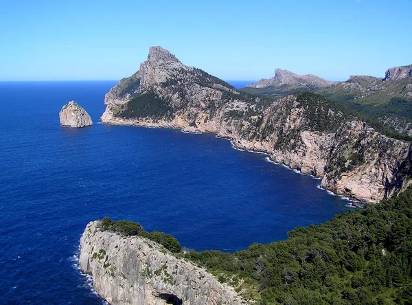 Sockel Formentor Panorama Mallorca — Stockfoto