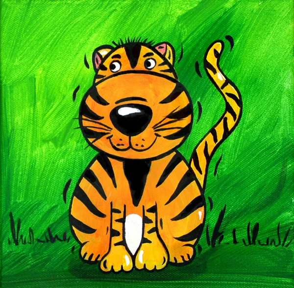 Vild Tiger Kattrovdjur — Stockfoto