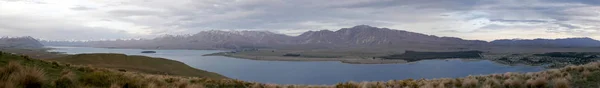 Nowa Zelandia Panorama Jezioro Tekapo — Zdjęcie stockowe