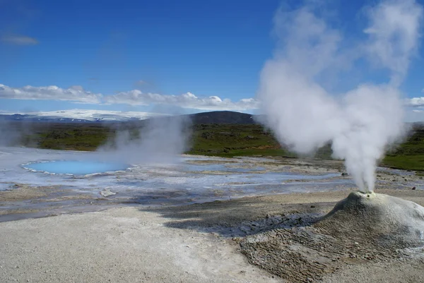 Gejser Yellowstone Nationalpark Blomstrande Usa — Stockfoto