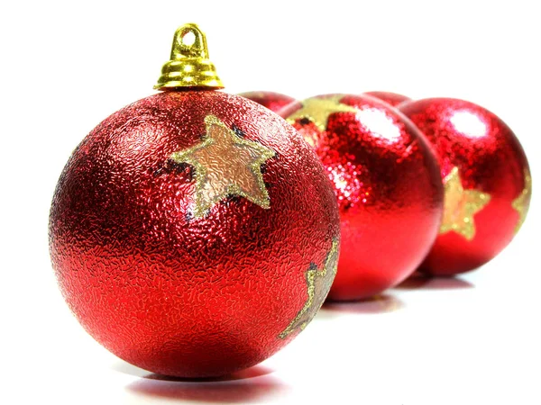 Closeup View Christmas Ball Holiday Decorations — Stock Photo, Image