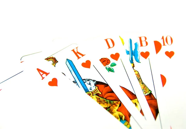 Casino Zahlende Karten Glücksspiel — Stockfoto